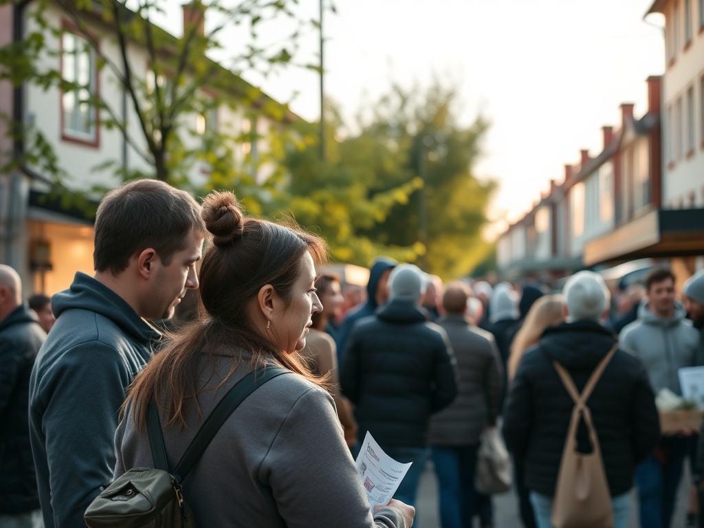Panoramy Pruszcza Gdańskiego z widokiem na nowoczesną zabudowę i tereny zielone.